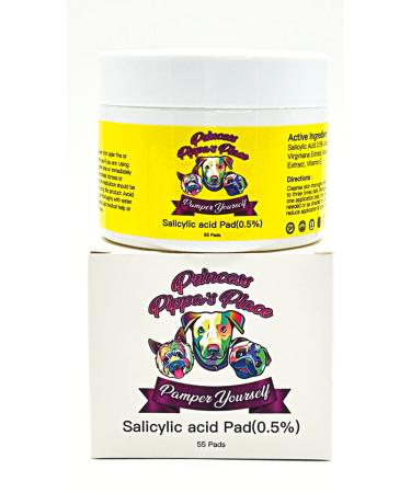 Princess Pippa's Place - Salicylic Acid Facial Acne Pads (0.5% Salicylic Acid) (55Pads)