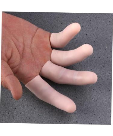 FRCOLOR 8 Pcs Gel Toe Caps & Finger Covers - Sanitary Pad Storage Bag & Bike Rack Finger Supplies - Thumb Beige Set - Buy Online on GoSupps.com