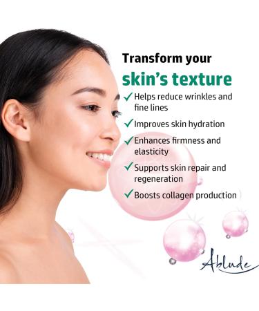 Collagen Serum for Face by Ablude with Hydrolyzed Collagen Face Serum & Panthenol Skin & Face Care Must Have Anti Ageing Facial Serum - Buy Online on GoSupps.com
