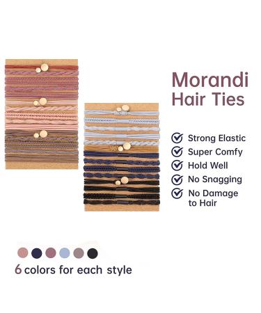 Boho Hair Tie Bracelets for Women - 30PCS Hair Ties in 5 Styles, No Damage Hair Elastics - Buy Online on GoSupps.com