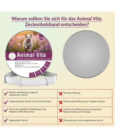Animal Vita Premium Teck Neck Band for Small Dogs - Waterproof Size Adjustable 8 Months Tick Protection - Buy Online on GoSupps.com