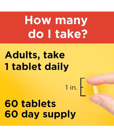 Nature Made Vitamin C 500mg with Rose Hips | Immune Support Dietary Supplement | 60 Time Release Tablets | 60 Day Supply - Buy Online on GoSupps.com