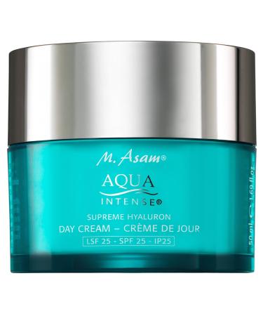 M. Asam Aqua Intense Supreme Hyaluron Day Cream STSF 25 (50ml) - perfume -free face cream for intensive moisture anti -aging day cream for smoother skin vegan day care with SPSF25 50ml - Buy Online on GoSupps.com