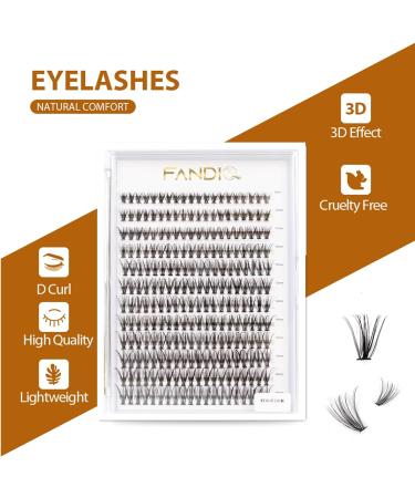 D Curl Individual Cluster Lashes 240 Clusters - DIY Eyelash Extensions - 30D-0.07D 9-16 Mix - Buy Online on GoSupps.com