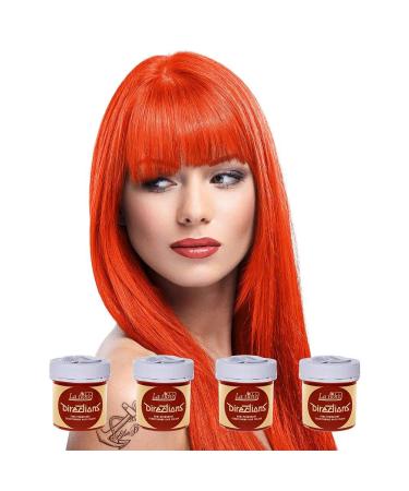 4 x LaRiche Directions hair dye tangarine 89 ml Tangerine 88 ml (pack of 4)