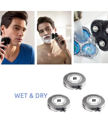 HQ8 Replacement Heads for Norelco Aquatec Shavers - Compatible with Philips Razor PT720 AT880 AT810 - 3 Pack HQ8 Blades - Buy Online on GoSupps.com