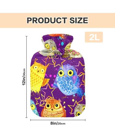 Buy Cute Owl Hot Water Bottle - 2L Cover for Pain Relief & Heat Therapy | International Shipping - Buy Online on GoSupps.com