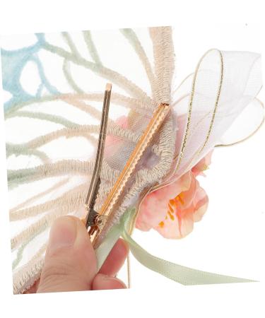 FOMIYES Birthday Wedding Photoshoot Pearl Hair Accessories Bridal Headpieces for Wedding Pom Pom Hair Clips Hair Pin Hair Accessories for Women Wing Large Boutique Clothing Fabric Bride 33X16X2cm As Shown 1 - Buy Online on GoSupps.com