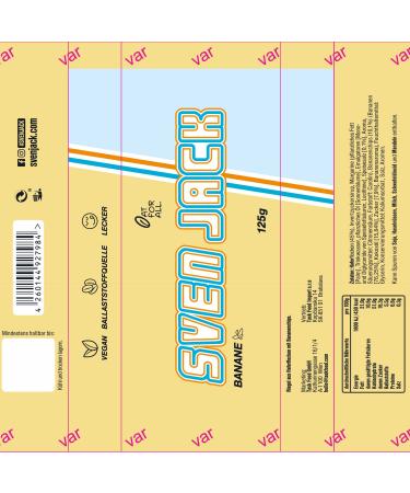 Sven Jack Energy Cake - Banana Flavored Endurance Bar | High Protein Low Sugar Oatmeal Snack | 125g (12 Pack) for Athletes - Buy Online on GoSupps.com