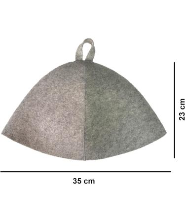 Jocero Sauna Hut - 70% Wool Felt Cap for Men & Women | Premium Universal Size Sauna Hat for Wellness - Buy Online on GoSupps.com