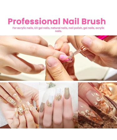 6 Pcs Nail Liner Brush Set - Detail Thin Brushes for Nail Art Acrylic Painting & Design | Fine Dotting Tools (Sizes 5/7/9/11/15/25mm - Buy Online on GoSupps.com