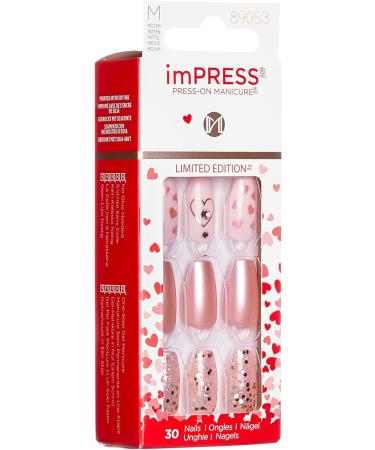 KISS imPRESS Press-On Manicure Limited Edition Valentine Nails Love Myself' 30 Count - Buy Online on GoSupps.com
