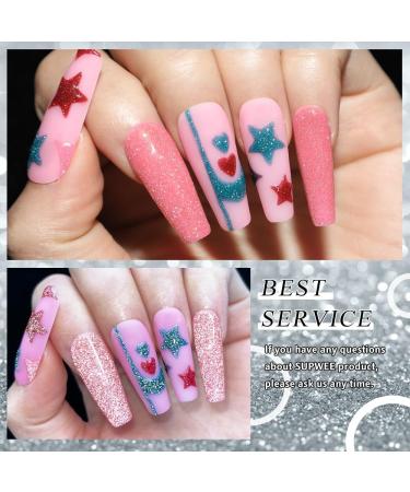 SUPWEE 8pcs Reflective Line Gel Nail Polish Semi-Permanent Glitter Nail Art Gel Soak Off UV/LED Gel Varnish Drawing Nail Design - (Color: BT) - Buy Online on GoSupps.com