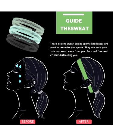 Buy NATUCE SPORT Headband - Thin Anti-Slip Sports Hair Band for Boys & Girls | Ideal for Fitness Football Yoga Jogging & Golf - Black Elastic - Buy Online on GoSupps.com