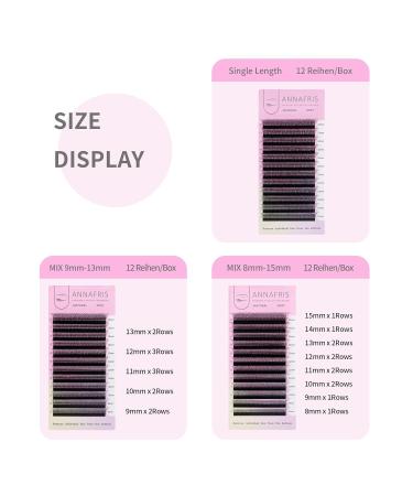 6D Premade Fan W Shape Eyelash Extensions - 0.07 D Curl 8-15mm Mix | Professional Self Fanning False Lashes for Makeup Supplies - Buy Online on GoSupps.com