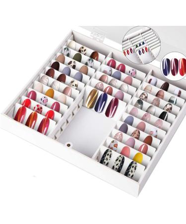 Jiklophg Nail Manicure Storage Box 33 Squares Adjustable Container Portable Acrylic Organizer Nail Tools - Buy Online on GoSupps.com
