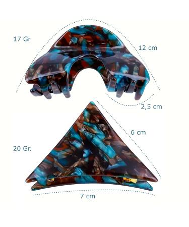 Handmade Turquoise Hair Accessories for Women - 2-Piece Collection in Stylish Designs - Buy Online on GoSupps.com