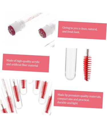 Didiseaon 10pcs Diamond Mascara Brush Mascarades for Women Rhinestone Lip Gloss Tubes Eyelash Tube Makeup Box 11.3x1.1cm Red - Buy Online on GoSupps.com