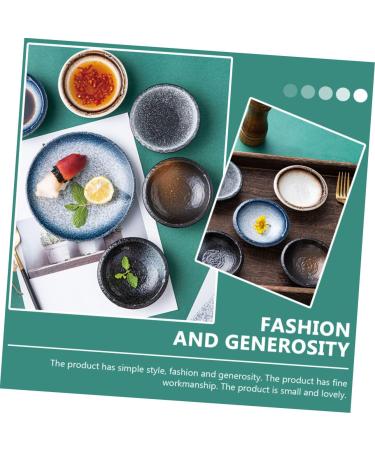 Zerodeko 5pcs Ceramic Saucer Dish Snack Bowl Dipping Bowls Appetizer Dish Sauce Plate Ceramic Plate Household - Buy Online on GoSupps.com