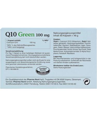 Q10 Green 100 mg Capsules - Boost Energy & Antioxidant Support | International Shipping Available - Buy Online on GoSupps.com