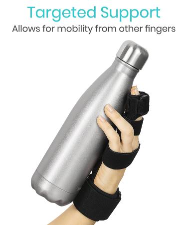 Vive Full Trigger Finger Splint - Hand and Wrist Brace Support for Pain Relief - Adjustable Straightener for Sprains, Arthritis, Tendonitis - Black - Buy Online on GoSupps.com