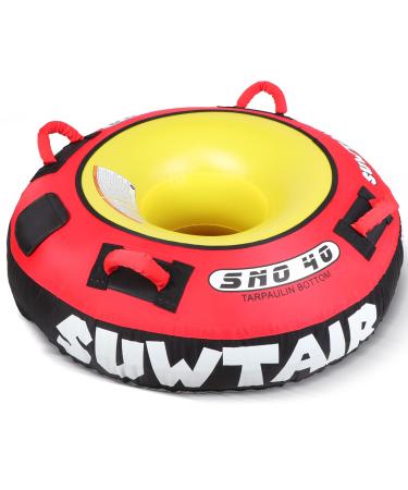 SUWTAIR River Tubes for Floating Heavy Duty with Premium Nylon Cover - Commercial Grade Rafting Tubes,Lake Floats for Adults/Inflatable Tubes for River&Water Tubes,Towable Tubes for Boating