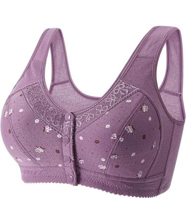 Comfortable Women's Clothing: Sexy Purple Wrap Tank Top with Large Buckle - Thin Cotton Free Bra - Plus Size Available - Buy Online on GoSupps.com