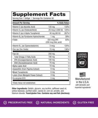 EyePromise Restore Macular Health Supplement Screen Shield Teen Chewable Eye Vitamin - Buy Online on GoSupps.com