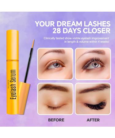 Eyelash Growth Serum Advanced Lash Serum For Lashes Growth - Boost Longer, Fuller, Thicker Lashes with Root Activating Formula | Vegan & Cruelty-Free | Sensitive Eyes Safe | 5ml - Buy Online on GoSupps.com