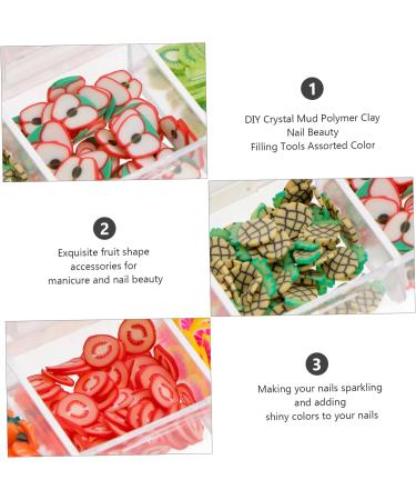 POPETPOP 4 Boxes 12 Nail Art Decoration Scrapbooking Slices Gemstone Stickers Nail Art Stickers Lemon Nail Art Lemon Decor Nail Art Fruit Slices Nail Slices Fruit Polymer Manicure 3d - Buy Online on GoSupps.com