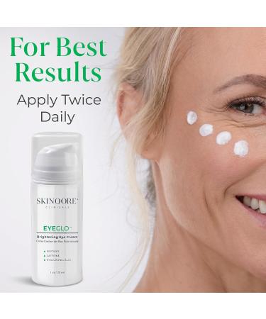 EyeGLO Caffeine Eye Cream | Dark Circles & Puffiness Treatment | Peptides Antioxidants & Hyaluronic Acid - 1 Oz - Buy Online on GoSupps.com