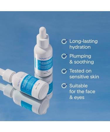 Buy Marcelle 2% Hyaluronic Acid + Probiotic Serum | Vegan Cruelty-Free Oil-Free Hypoallergenic - International Shipping Available - Buy Online on GoSupps.com
