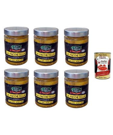 Italian Gourmet E.R. Ciro Curcio Yellow Mountain Tomato La Pacchetella 370 ml + Italian Gourmet Pulp 400 g