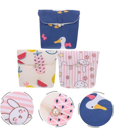 Healifty Teens Napkin Storage Bags - Set of 12 | Organizer for Purse & Travel | Makeup Pad & Tampons Pouch | Period Collection Bag - Buy Online on GoSupps.com
