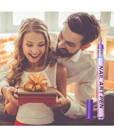 3D colorful nail art pens nail painting marker pen nail art drawing graphite pen drawing paint eyeliner manicure tools 06 - Buy Online on GoSupps.com