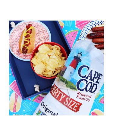 Original Cape Cod Kettle Cooked Potato Chips - 14oz Party Size Bag (Pack of 1) - Buy Online on GoSupps.com