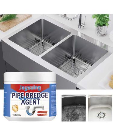 Pipe Dredging Agent Powerful Sink and Drain Cleaner Sewer Dredging Agent Sink Dredging Agent Drain Unblocker Liquid for Kitchen Toilet Pipeline Cleaning Tool (2PC) - Buy Online on GoSupps.com