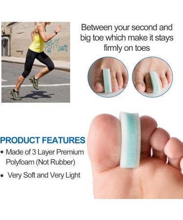 Buy Sumifun Toe Spacers - 8 Packs of Light Blue Toe Separators for Pain Relief & Toe Alignment | International Shipping - Buy Online on GoSupps.com