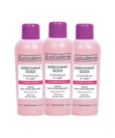 Evoluderm EVOLUDERM - Sweet Almond Oil Remover 200 ml Made in France Pack of 3 x 200 ml