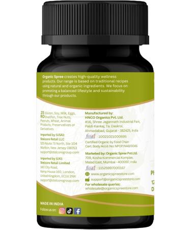 ORGANIC SPREE Amla 120 Tablets USDA Organic Indian Gooseberry Rich in Vitamin C & Supports Immune Health* - Buy Online on GoSupps.com