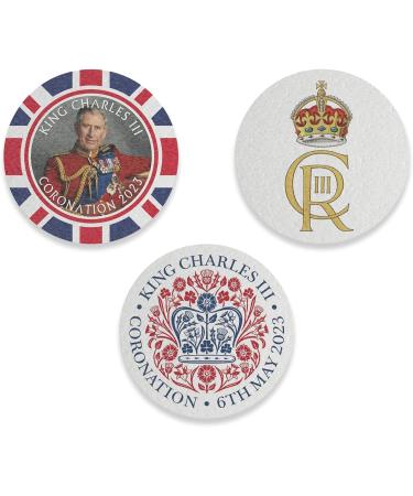 Edible Wafer Coronation Pre-Cut Cupcake Toppers - 24pc - Buy Online on GoSupps.com