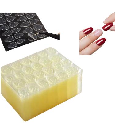 1200pcs (50 Sheets) Double Sided Nail Adhesives False Nail Tips Jelly Adhesive Tabs Nail Glue Waterproof Breathable Jelly Press on Nails Sticky Tabs Nail Glue Sticker