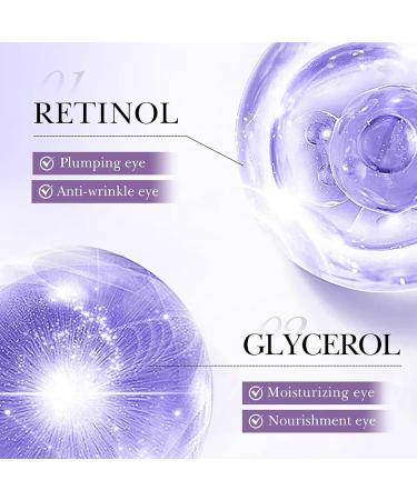 Retinol Eye Cream Moisturizing Eye Care Daily Anti-Wrinkle Cream Purple - Buy Online on GoSupps.com