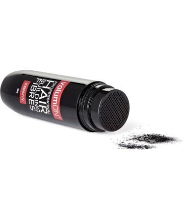 Hair Fibres x2 VOLUMON Keratin Hair Building Fibres for Thinning Hair - Instantly Conceals Thinning Areas for Fuller Thicker Hair - For Men & Women 28g x2 + Hairline Optimiser (Black) - Buy Online on GoSupps.com