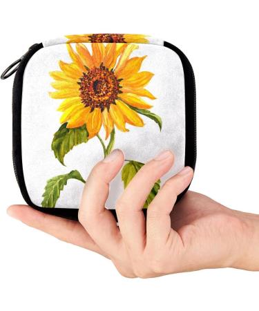 Spring Sunflower GIAPB Period Bag | Sanitary Napkin Storage & Makeup Pouch - Buy Online on GoSupps.com