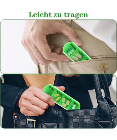 Collazoey 7-Day Pill Box Organizer | Travel Tablet Box for Medications & Vitamins | German Version | Colorful Design - Buy Online on GoSupps.com