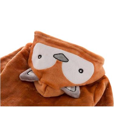 CuteOn Unisex Baby Kids Cartoon Animal Flannel Hooded Bathrobe Pajamas Nightwear - 110 Fox Design for Cozy Comfort - Buy Online on GoSupps.com