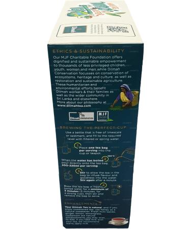 Dilmah Premium Ceylon Tea (200g) Individually Wrapped 100 Tea Bags - Buy Online on GoSupps.com