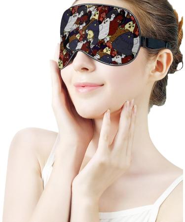 Shop Chicken Love Sleep Mask | Cute Travel Eye Shade with Adjustable Strap for Restful Sleep - Buy Online on GoSupps.com