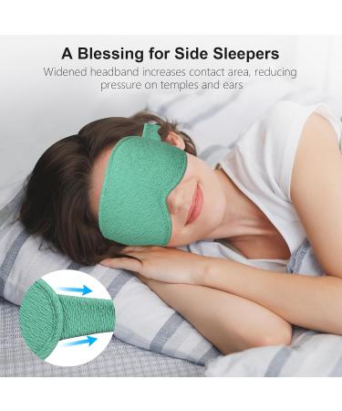 Buy Gritin 100% Light Blocking Sleep Mask - Ergonomic 3D Design Ultra Soft & Comfortable - Perfect for Men & Women - Ideal Eyelash-Friendly Sleeping Glasses in Cyan - Buy Online on GoSupps.com